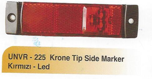KRONE TIP SIDE MARKER 3 LED KIRMIZI KLIKLI (E)